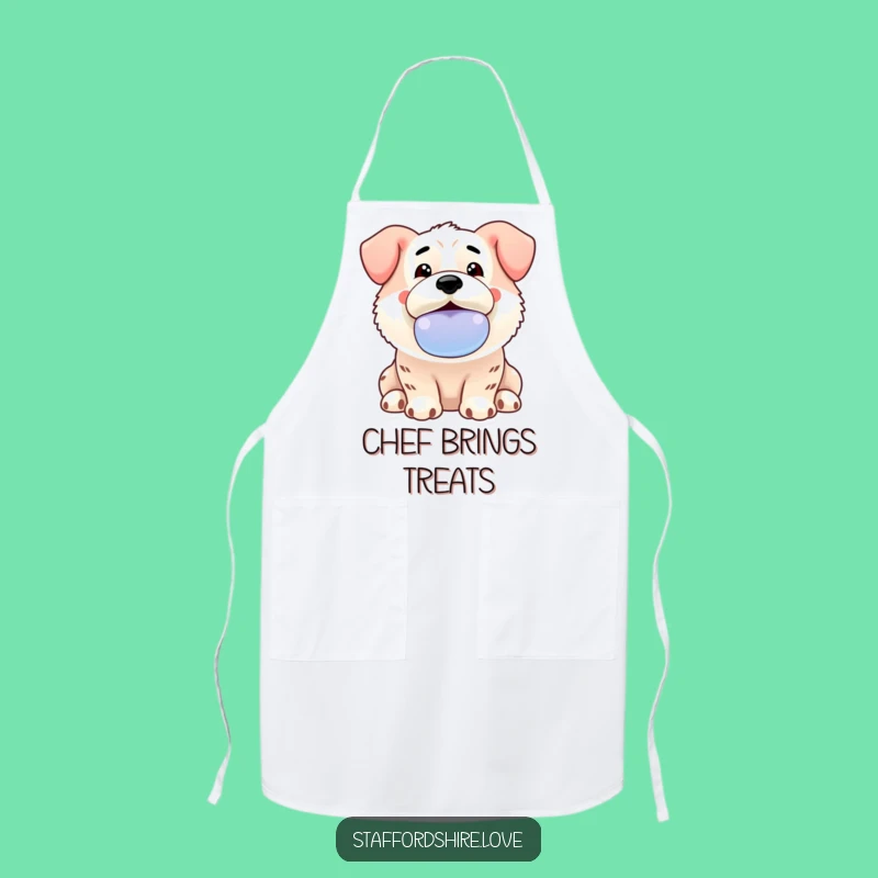 Funny Kitchen Staffordshire Apron - Chef Dog Gift