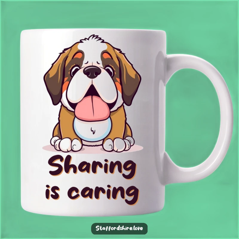 Funny Saint Bernard Slobbery Toy Mug: A Hilarious Gift for Big Dog Lovers!