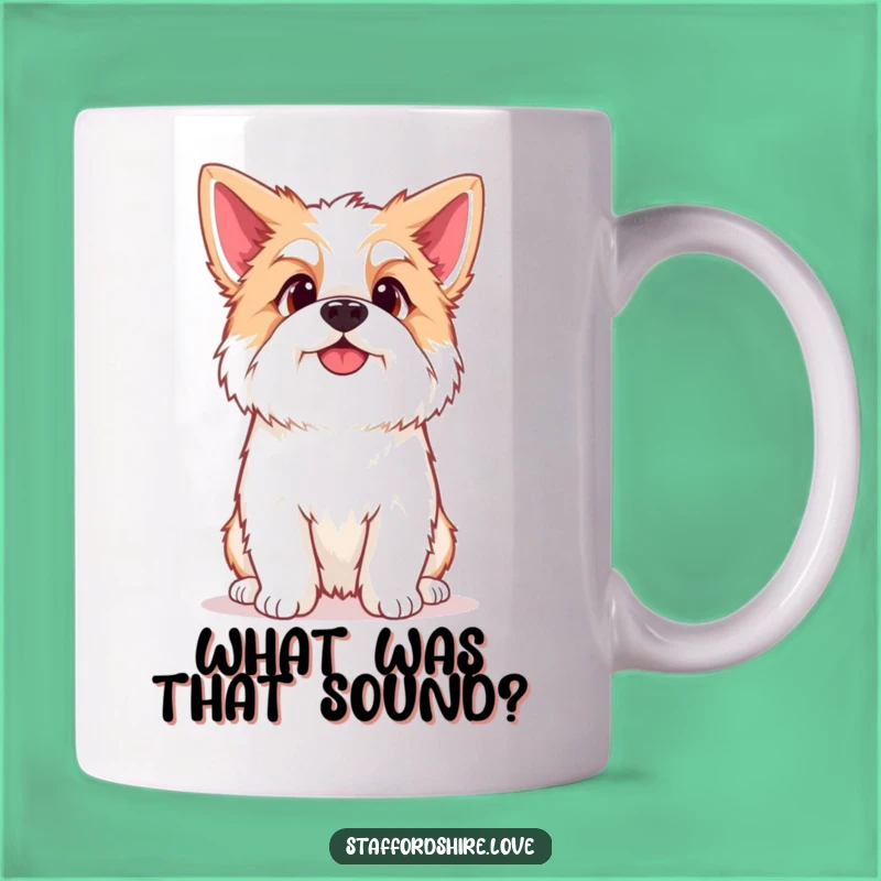 Funny Kawaii Staffordshire Mug: Perfect Curious Pup Gift for Dog Lovers