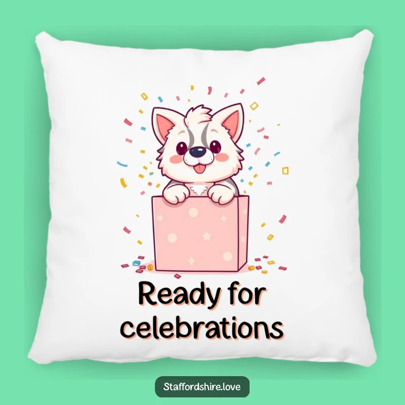 Comfortable Funny Staffordshire Gift Box Pillow: Cuddle Up with Hilarious Staffordshire Joy!