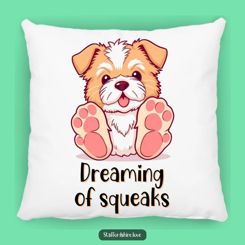 Cuddly Funny Staffordshire Pillow - Soft Dog Lover Gift