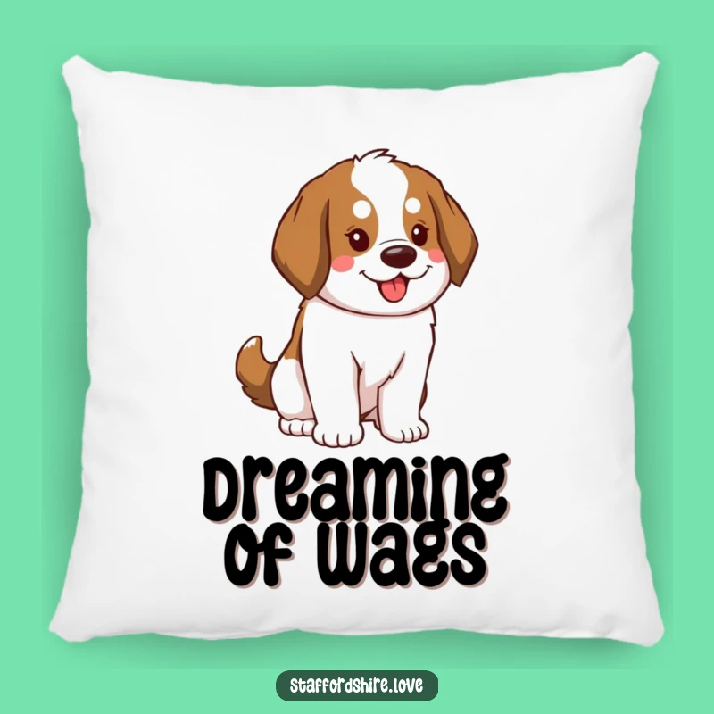 Funny Saint Bernard Pillow: Cozy Energy for Your Home, Soft & Snuggly Funny Gift