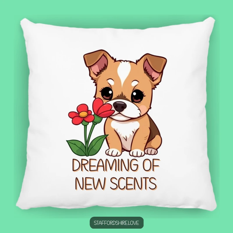 Funny Staffordshire Dog Pillow: Cozy Curiosity, Soft & Adorable Gift!