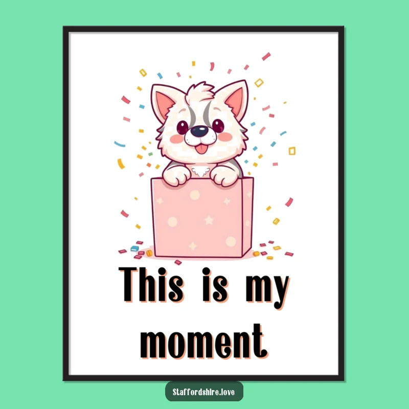 Funny Staffordshire Gift Box Poster: Hilarious Wall Art for Staffordshire Lovers!