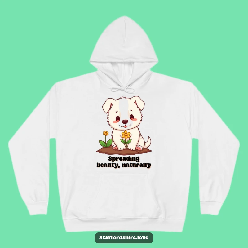 Cozy Funny Staffordshire Flower Hoodie: Keep Warm with Gentle, Hilarious Comfort!