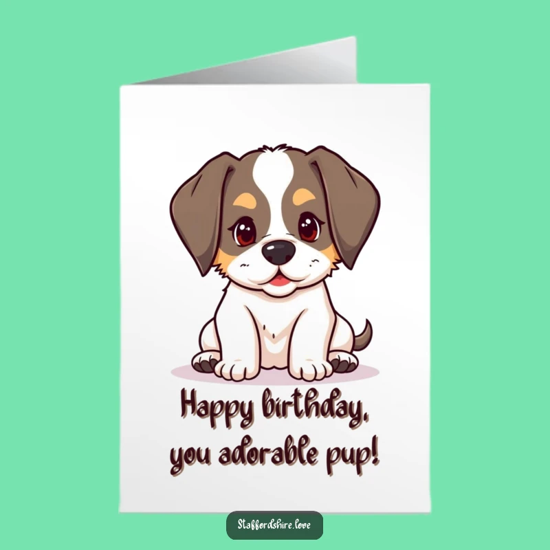Free Printable Birthday Card: Nudgy Puppy Fun, Hilarious DIY Downloadable Gift