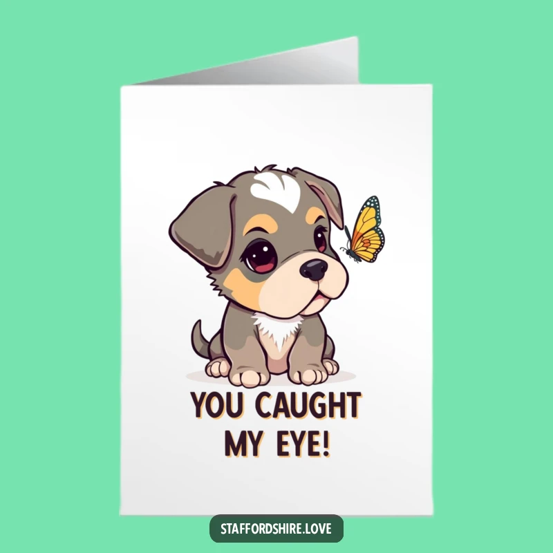 Free Printable Congrats Card: Curious Pup Cheers You On, Cute Downloadable