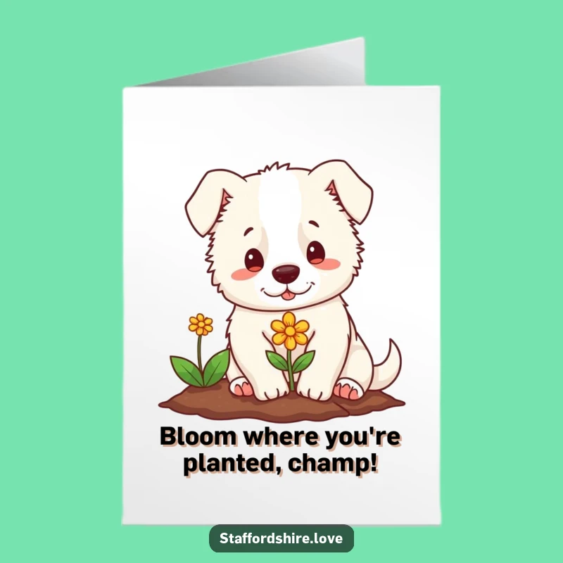 Free Printable Congrats Card: Staffordshire Cultivates Joyful Bloom!