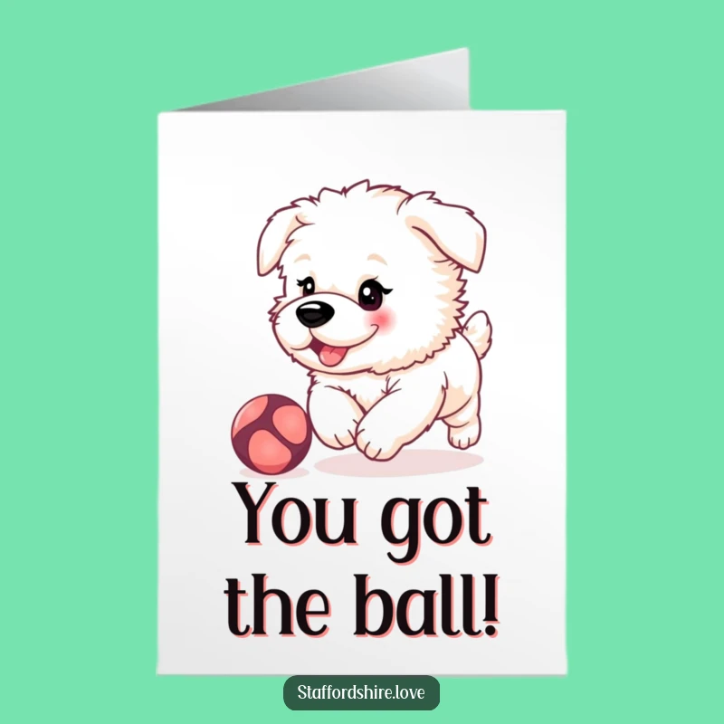 Free Printable Congrats Card: Puppy Celebrating Your Success, Cute Downloadable