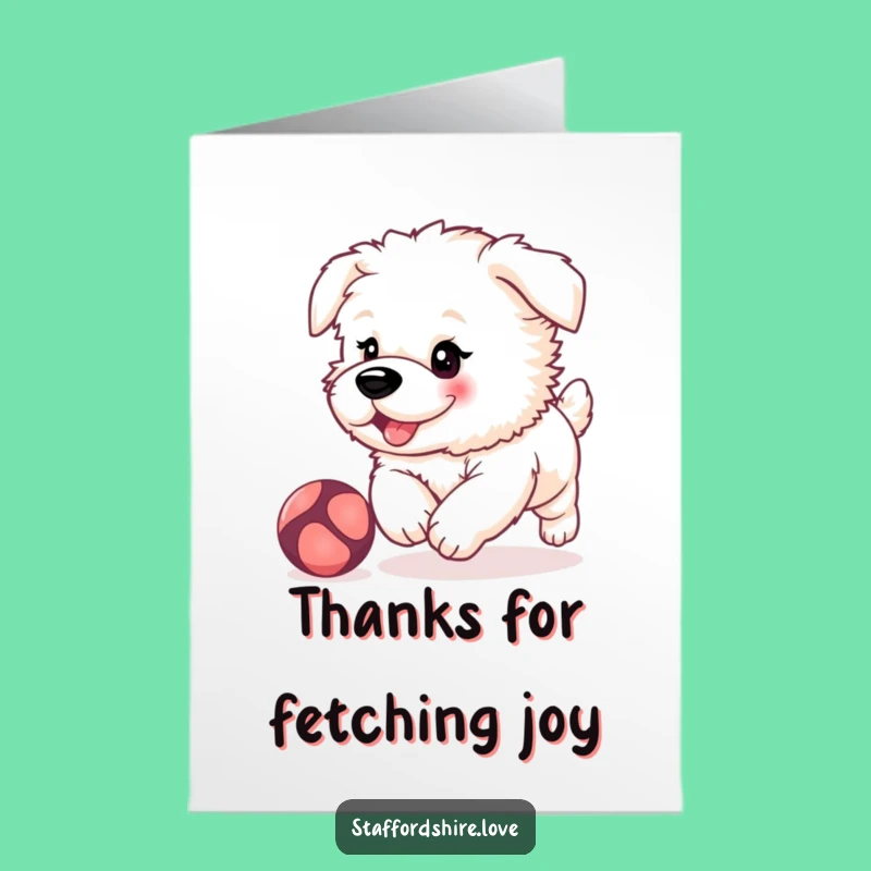 Free Printable Thanks Card: Puppy's Playful Gratitude, Cute Downloadable