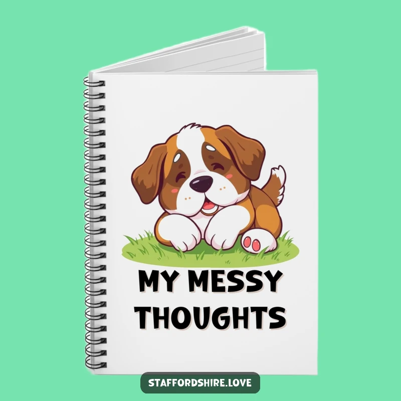 Funny Saint Bernard Roll Notebook: Jot Down Ideas with Doggy Delight!