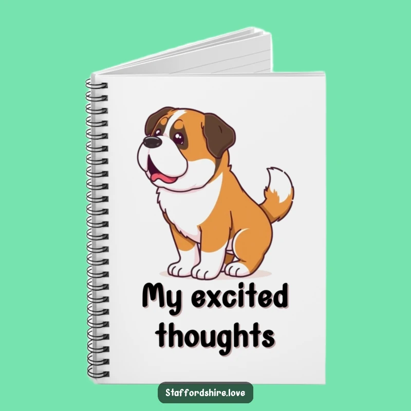 Funny Saint Bernard Wiggle Notebook: Jot Down Ideas with This Hilarious Dog Lover's Gift