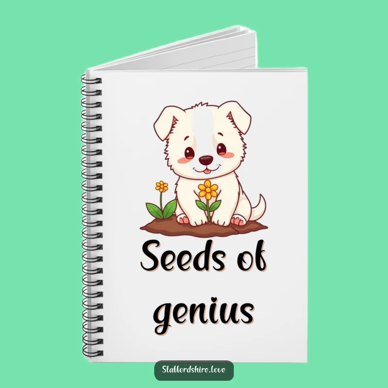 Funny Staffordshire Flower Notebook: Plant Your Thoughts with Gentle Humor!