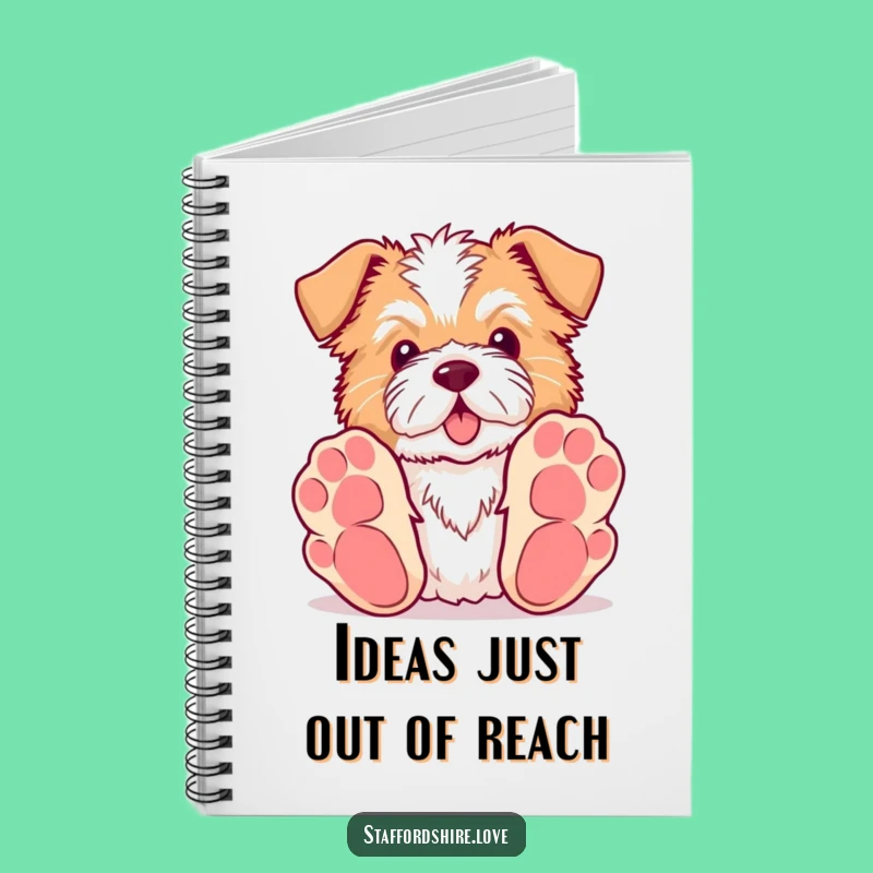 Cute Funny Staffordshire Notebook - Jot Down Ideas Dog Style