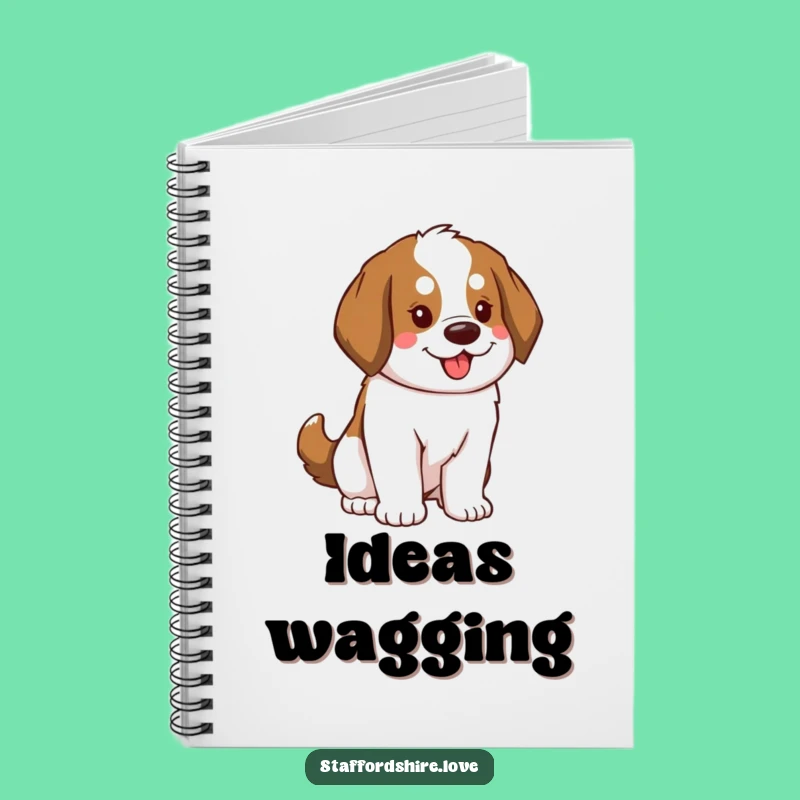 Funny Saint Bernard Notebook: Jot Down Energetic Ideas, Great Funny Gift