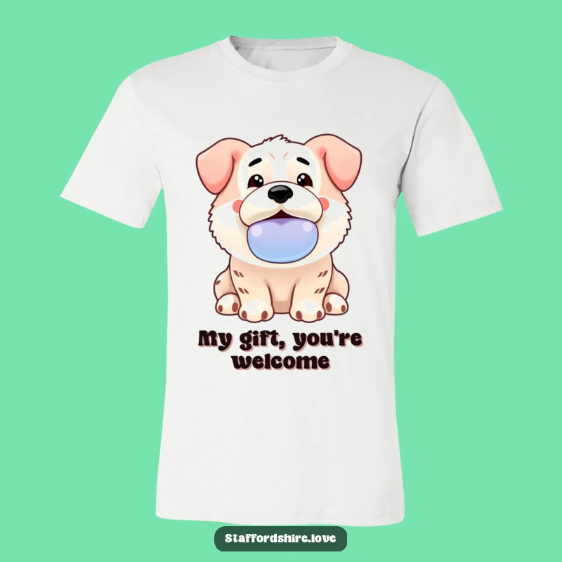 Funny Slobbery Staffordshire T-Shirt - Enthusiastic Pup Apparel