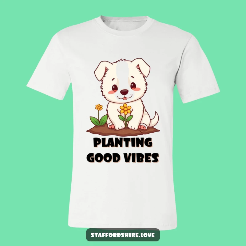 Funny Staffordshire Planting Flower Tee: Wear Your Gentle Humor and Joy!