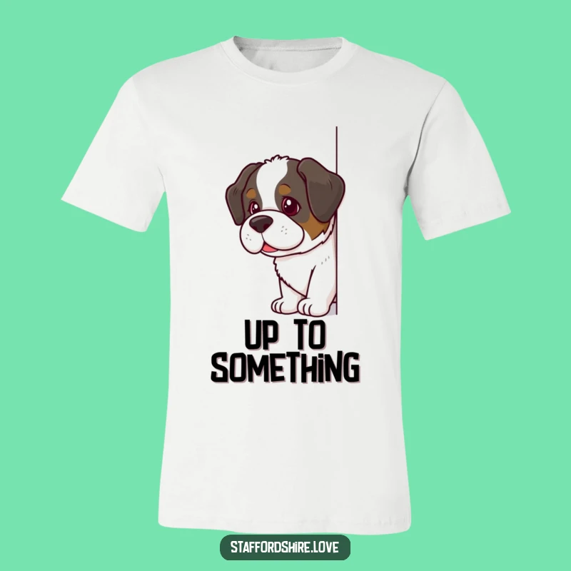 Funny Saint Bernard T-Shirt: Mischievous Pup, Comfy & Cool, Ideal Funny Gift