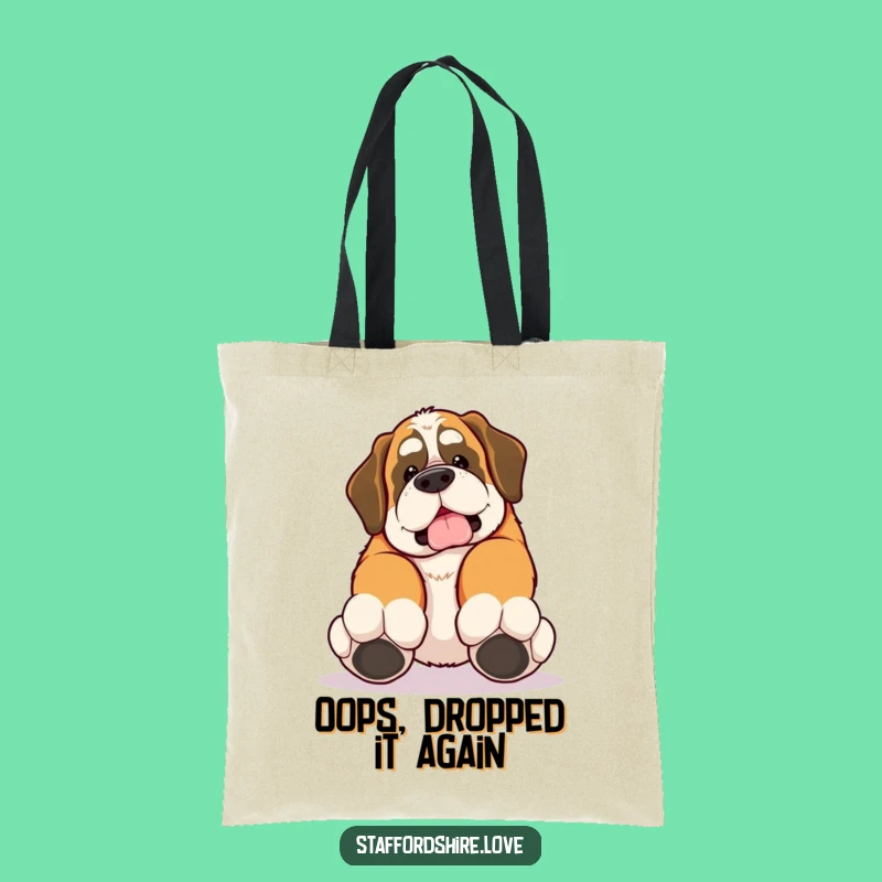 Funny Saint Bernard Trip Tote Bag: Carry Your Goofs